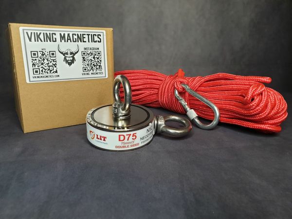 Magnet Fishing Super Strong Double Sided D75mm for sale in Co. Waterford  for €80 on DoneDeal