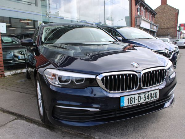BMW 5-Series Estate, Diesel, 2018, Blue
