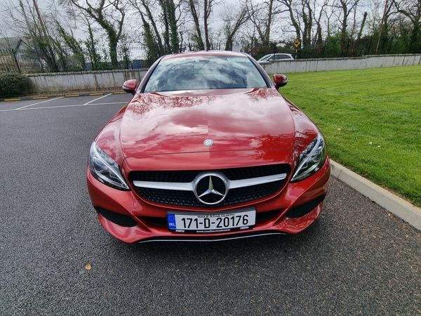 Mercedes-Benz C-Class Coupe, Petrol, 2017, Red