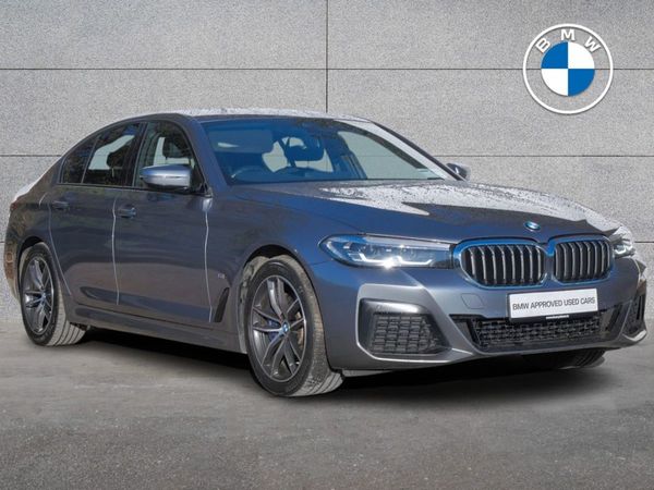 BMW 5-Series Saloon, Petrol Plug-in Hybrid, 2021, Blue