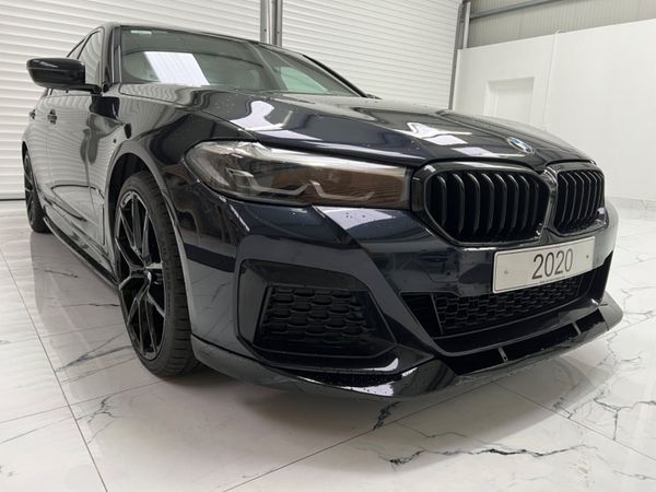 BMW 5-Series Saloon, Petrol Hybrid, 2020, Black