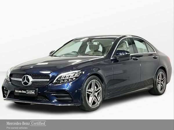 Mercedes-Benz C-Class Saloon, Petrol Hybrid, 2020, Blue
