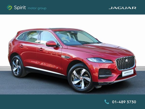 Jaguar F-Pace SUV, Petrol Plug-in Hybrid, 2021, Red