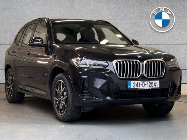 BMW X3 SUV, Petrol Plug-in Hybrid, 2024, Black