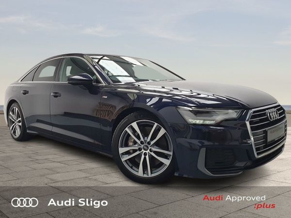 Audi A6 Saloon, Petrol Hybrid, 2023, Blue