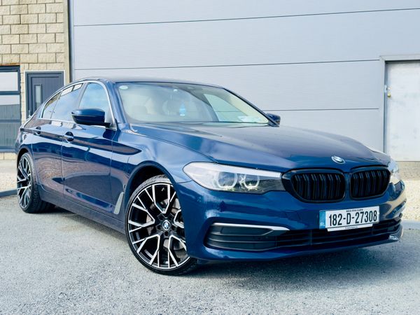 BMW 5-Series Saloon, Petrol Plug-in Hybrid, 2018, Blue