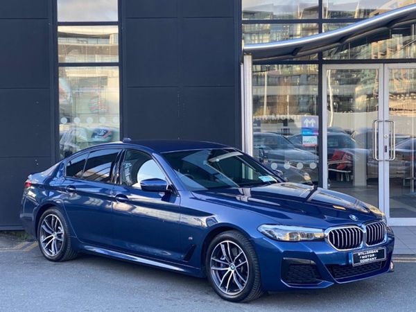 BMW 5-Series Saloon, Hybrid, 2021, Blue