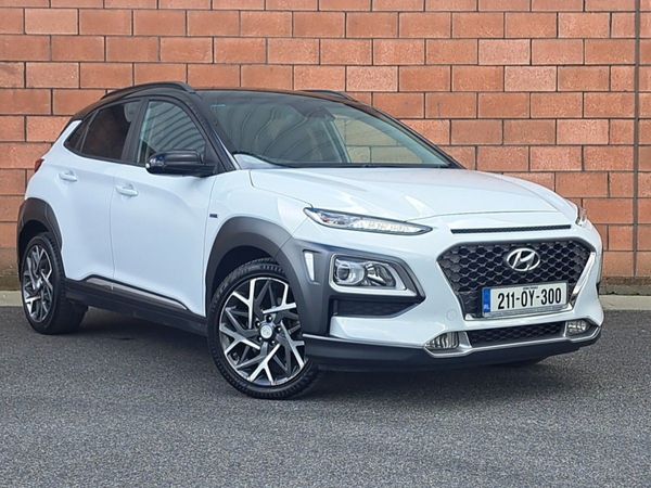 Hyundai KONA SUV, Petrol Hybrid, 2021, White