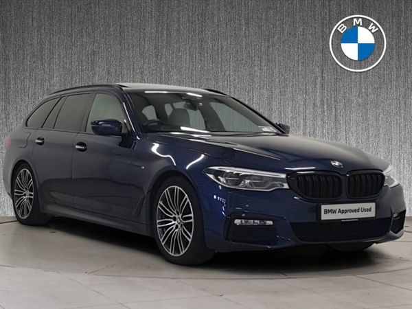 BMW 5-Series Estate, Diesel, 2018, Blue