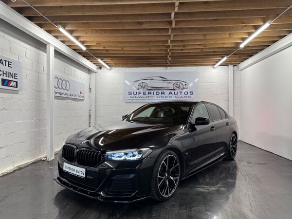 BMW 5-Series Saloon, Diesel Hybrid, 2020, Black
