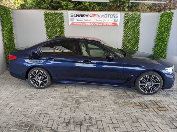 BMW 5-Series Saloon, Hybrid, 2018, Blue
