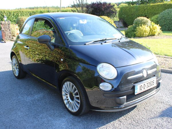 Fiat 500 Hatchback, Petrol, 2010, Black