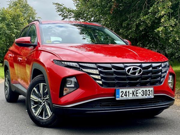 Hyundai Tucson SUV, Petrol Hybrid, 2024, Red