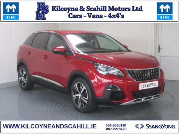 Peugeot 3008 SUV, Diesel, 2018, Red