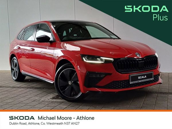 Skoda Scala Hatchback, Petrol, 2024, Red