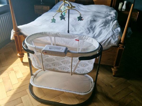 Cot Fisher Price Soothing Motions Bassinet for sale in Co. Galway for 130 on DoneDeal