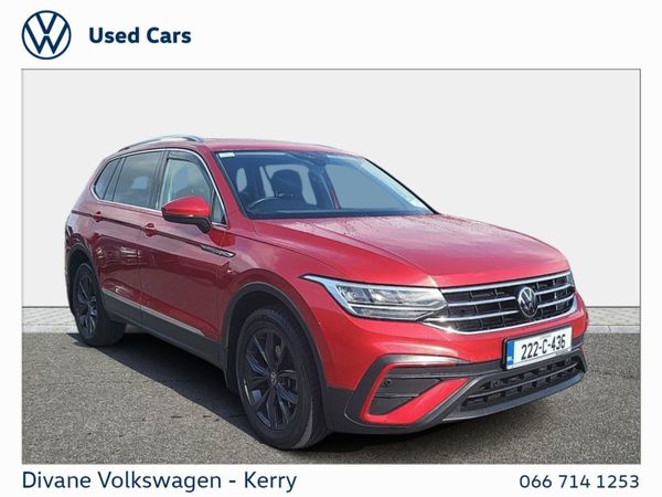 Volkswagen Tiguan Allspace SUV, Diesel, 2022, Red