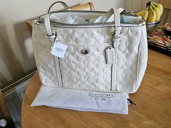 Coach patent leather satchel sale