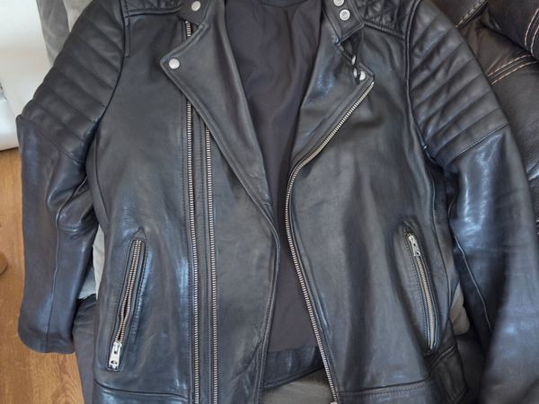 All saints jasper leather jacket sale