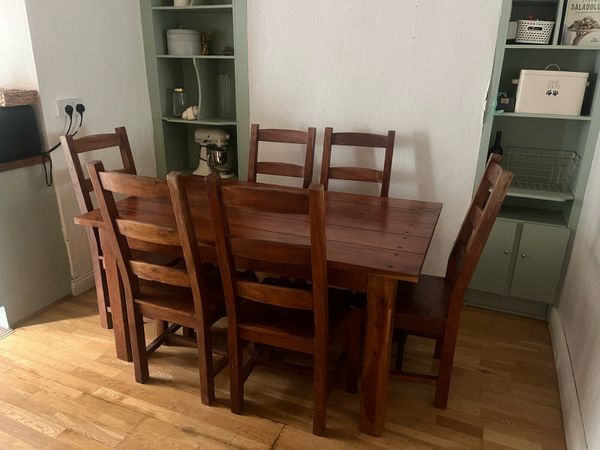 Table and six chairs for sale new arrivals