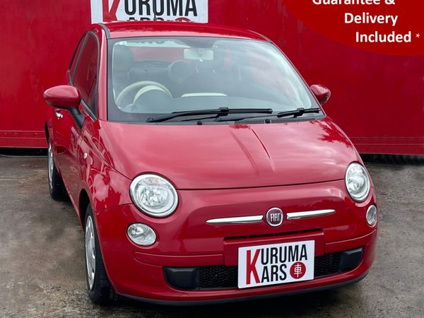 Fiat 500 Hatchback, Petrol, 2016, Red