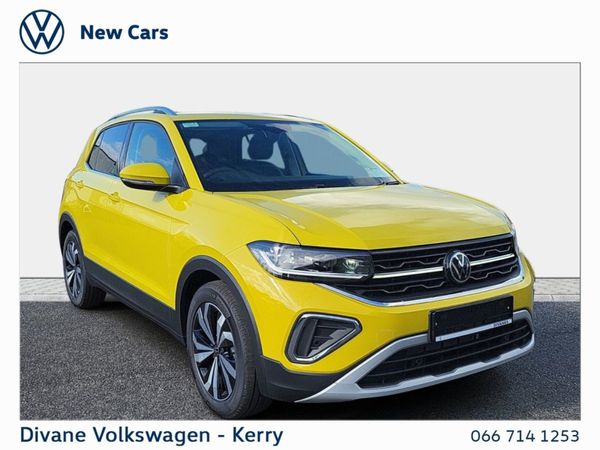 Volkswagen T-Cross SUV, Petrol, 2024, Yellow