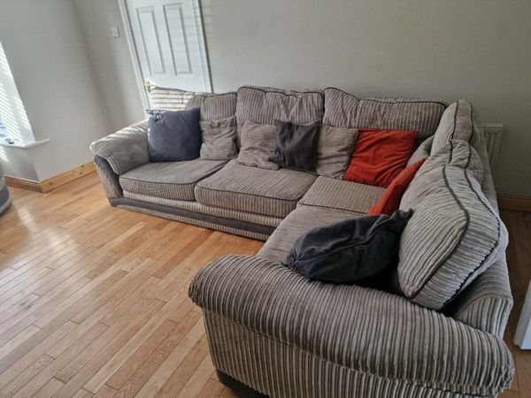 large corner sofa grey for sale in Co. Cavan for 500 on DoneDeal