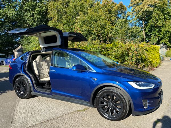 Tesla Model X SUV, Electric, 2019, Blue