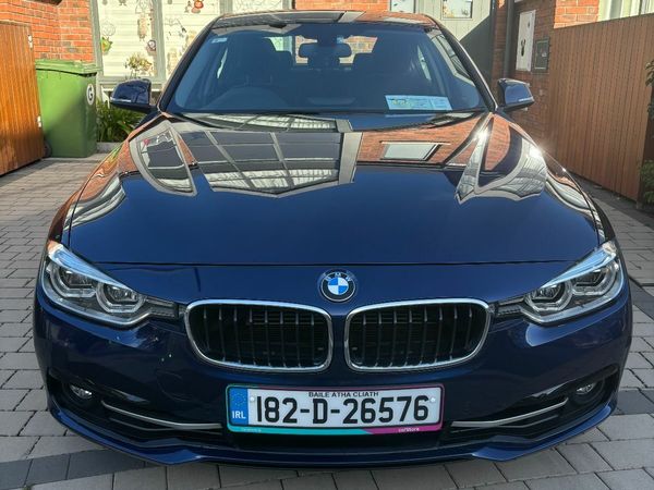 BMW 3-Series Saloon, Petrol Plug-in Hybrid, 2018, Blue