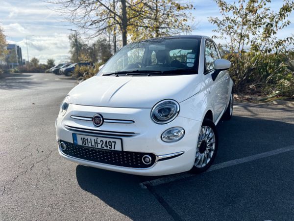 Fiat 500 Hatchback, Petrol, 2018, White