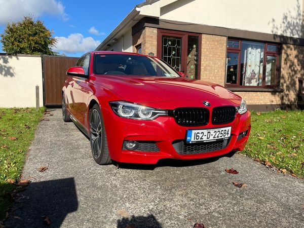 BMW 3-Series Saloon, Petrol Plug-in Hybrid, 2016, Red