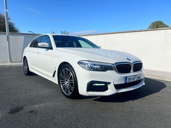 BMW 5-Series Saloon, Petrol Plug-in Hybrid, 2019, White