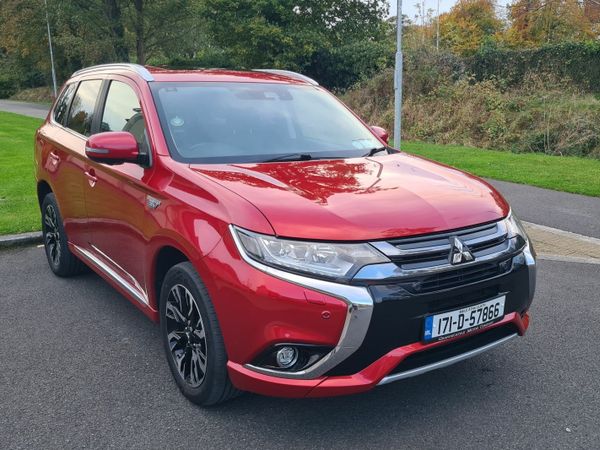 Mitsubishi Outlander SUV, Petrol Plug-in Hybrid, 2017, Red