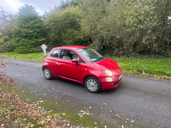 Fiat 500 Hatchback, Petrol, 2019, Red