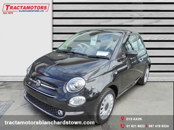 Fiat 500 Hatchback, Petrol Hybrid, 2025, Black