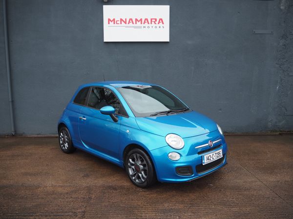 Fiat 500 Hatchback, Petrol, 2014, Blue