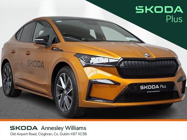 Skoda Enyaq Hatchback, Electric, 2024, Orange