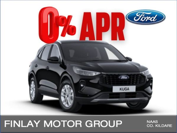 Ford Kuga SUV, Petrol Plug-in Hybrid, 2025, Black