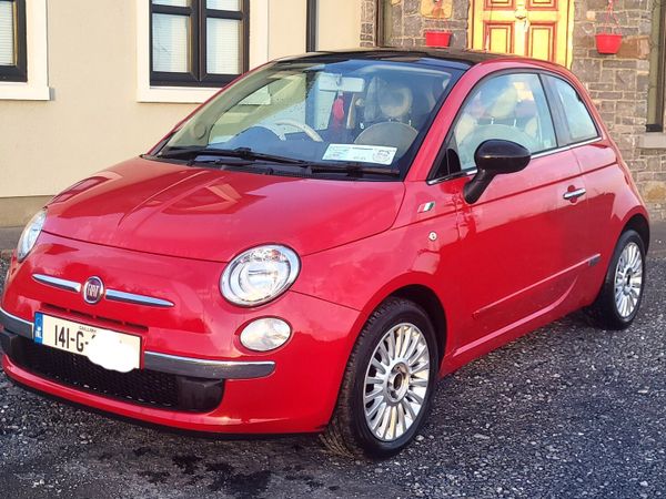 Fiat 500 Hatchback, Petrol, 2014, Red