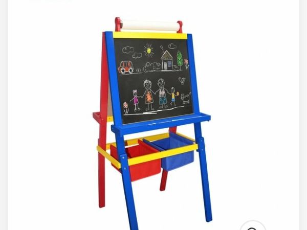 Kids 2 in1 Wooden easel Chalkboard for sale in Co. Cork for 20 on DoneDeal