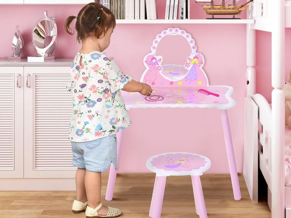 Childrens toy dressing table set online