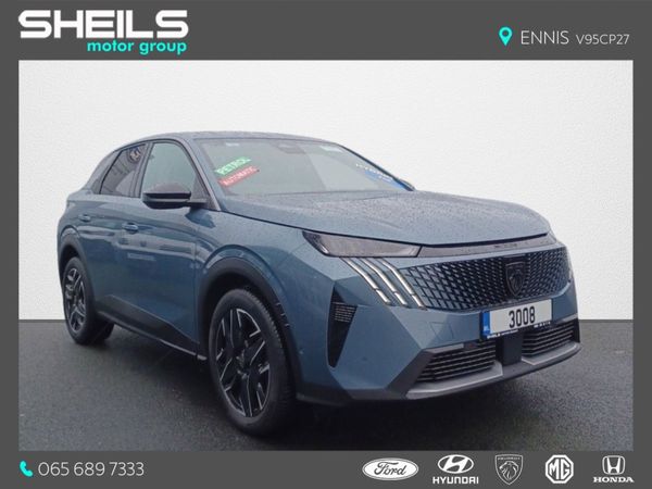 Peugeot 3008 SUV, Petrol Hybrid, 2025, Blue