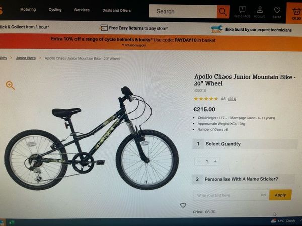 Apollo chaos 20 Bike for sale in Co. Dublin for 130 on DoneDeal