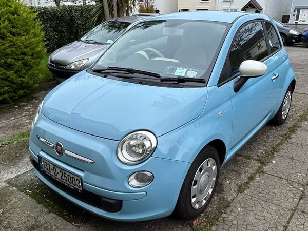 Fiat 500 Hatchback, Petrol, 2013, Blue