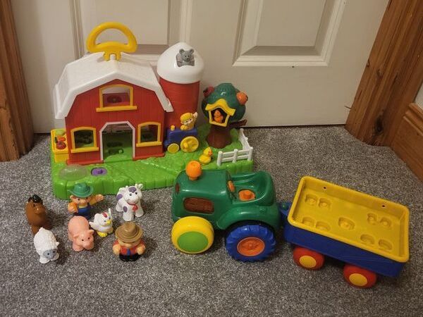 Old macdonald farm toy set on sale