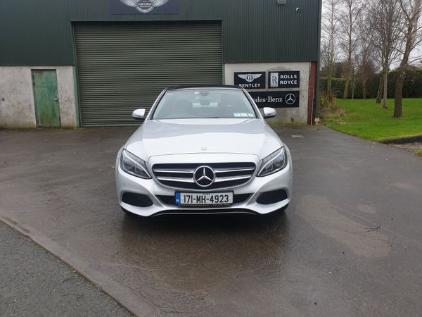 Mercedes-Benz C-Class Saloon, Petrol Plug-in Hybrid, 2017, Silver