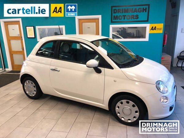 Fiat 500 Hatchback, Petrol, 2015, White