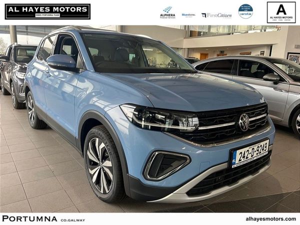 Volkswagen T-Cross SUV, Petrol, 2024, Blue