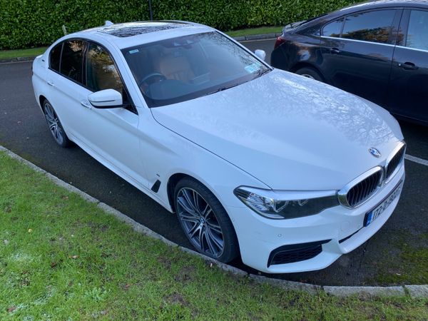 BMW 5-Series Saloon, Petrol Plug-in Hybrid, 2017, White