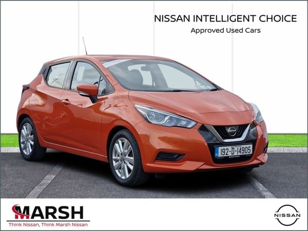 Nissan Micra Hatchback, Petrol, 2019, Orange